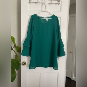 Green BoHo Dress